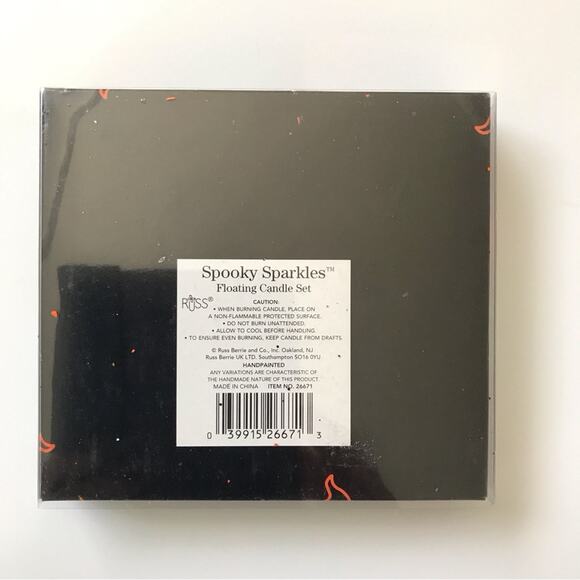 Russ Halloween NWT Floating Candles Ghost Pumpkin Cat & Bat by Spooky - Picture 4 of 4